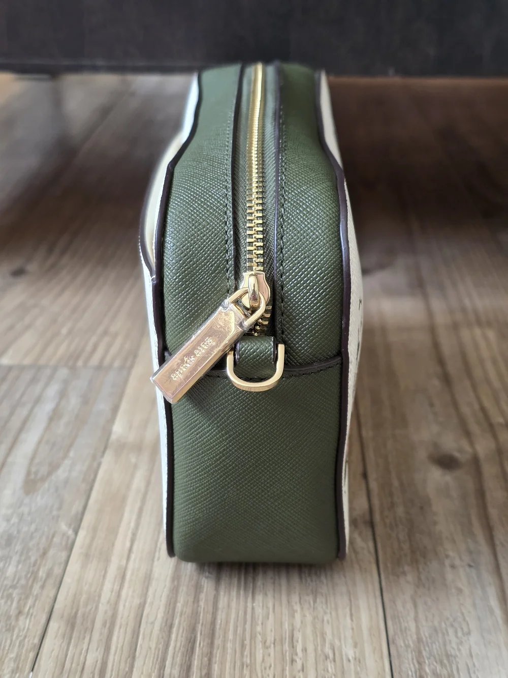 kate spade NWOT Floral Ivory and Olive Crossbody